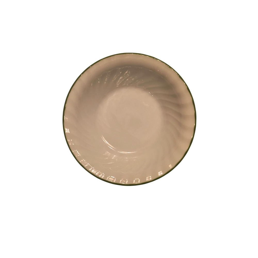1 Corelle Callaway Green Ivy Swirl 7 1/8" Soup cereal Bowls Green Rim